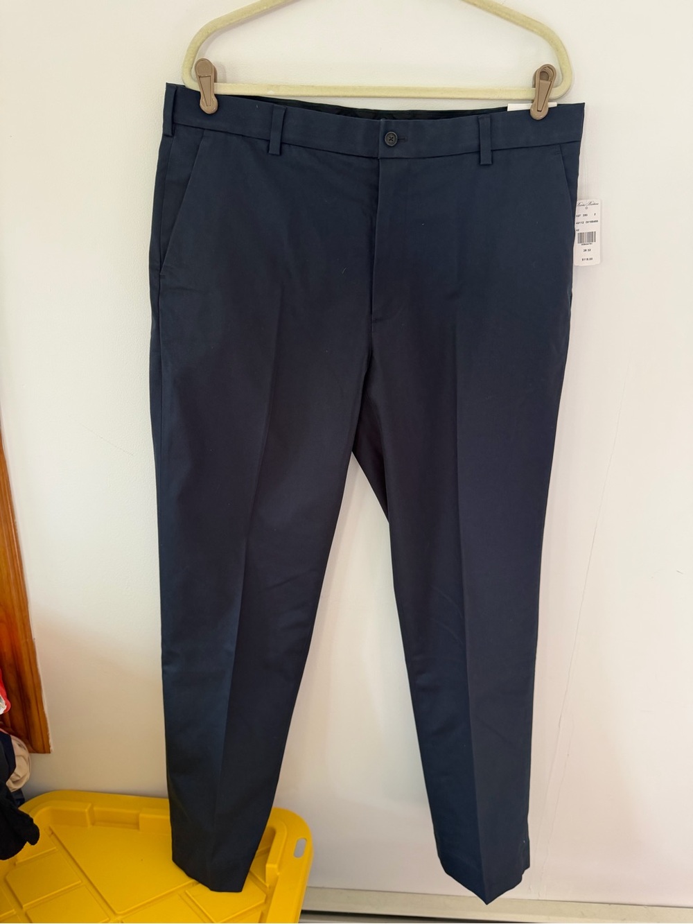 Brooks Brothers Navy Chinos - advantage chino Clark fit 38x32